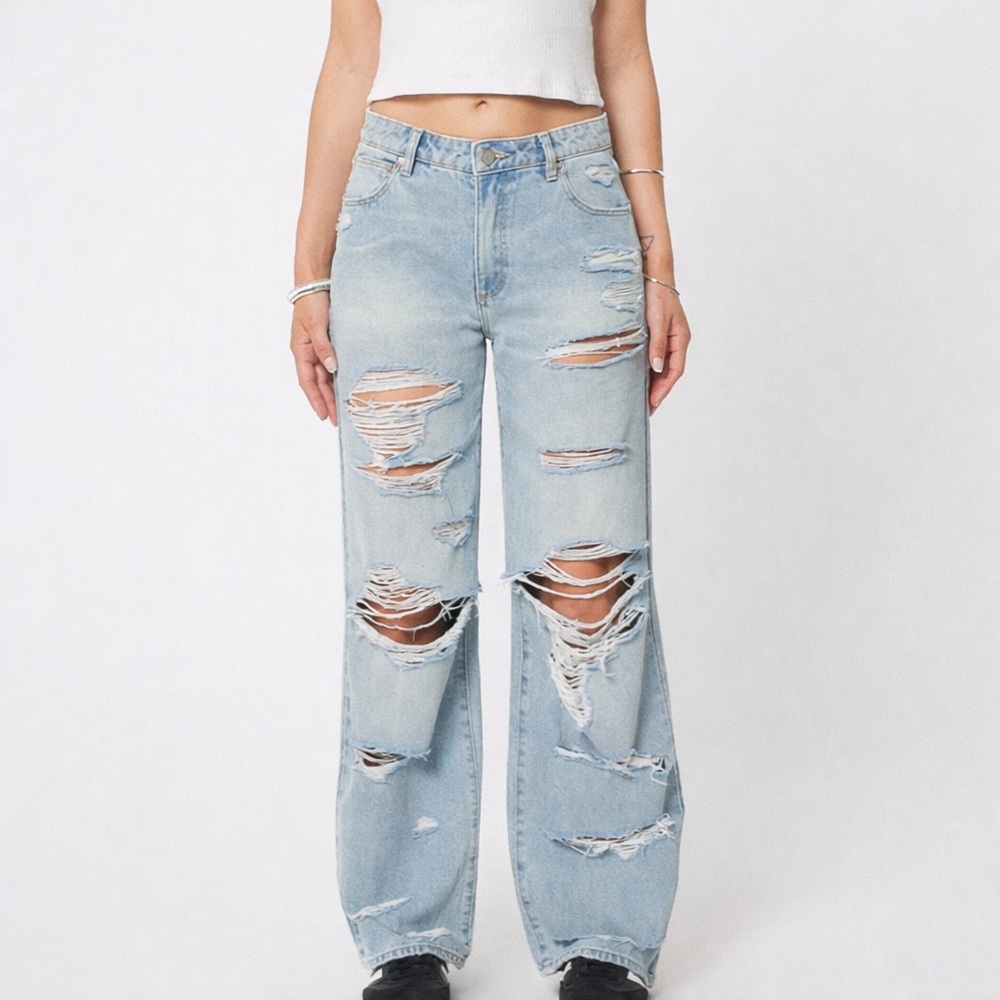 Abrand 95 Mid Rise Baggy Jeans Relaxed Straight Leg | Size 26 NWT